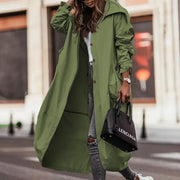Single-Breasted Trench Coat Women Streetwear Overcoats