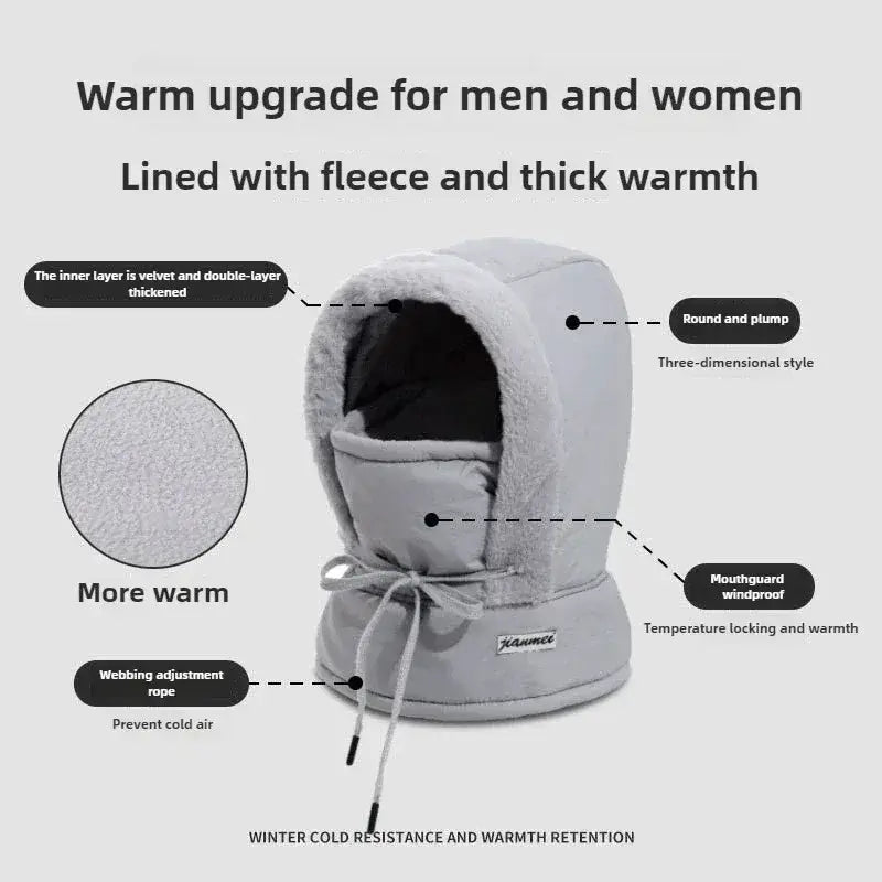 Autumn Winter Unisex Ski Hat Trapper Hat with Ear