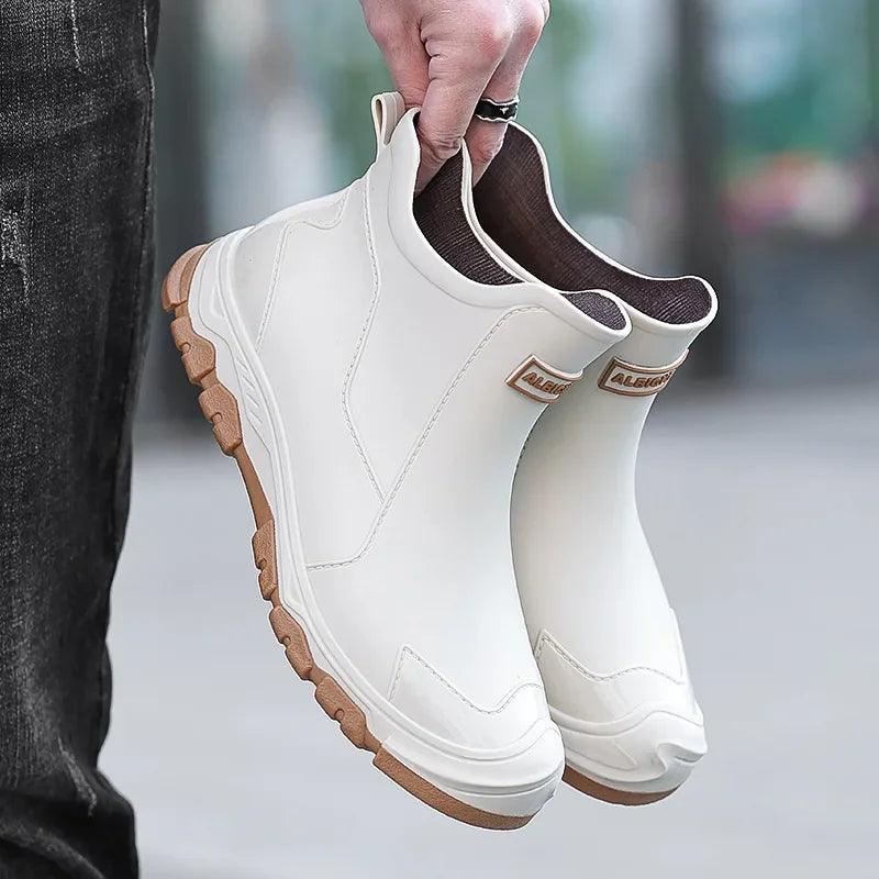 Men's Rain Boots Waterproof Boots Outdoor Non-slip Casual 