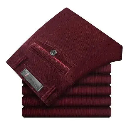 Corduroy pants loose joggers middle-aged men 