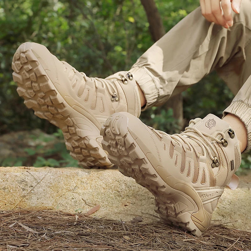 Men Boots 2025 New Platform Boots Outdoor Waterproof 