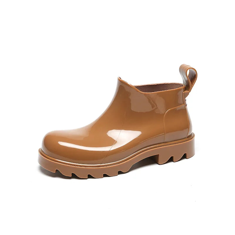 Fashion Women Waterproof Rain Boots Female Ankle Boots