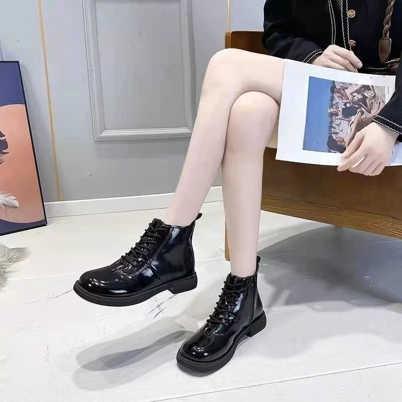Female Ankle Boots Waterproof Booties Elegant 
