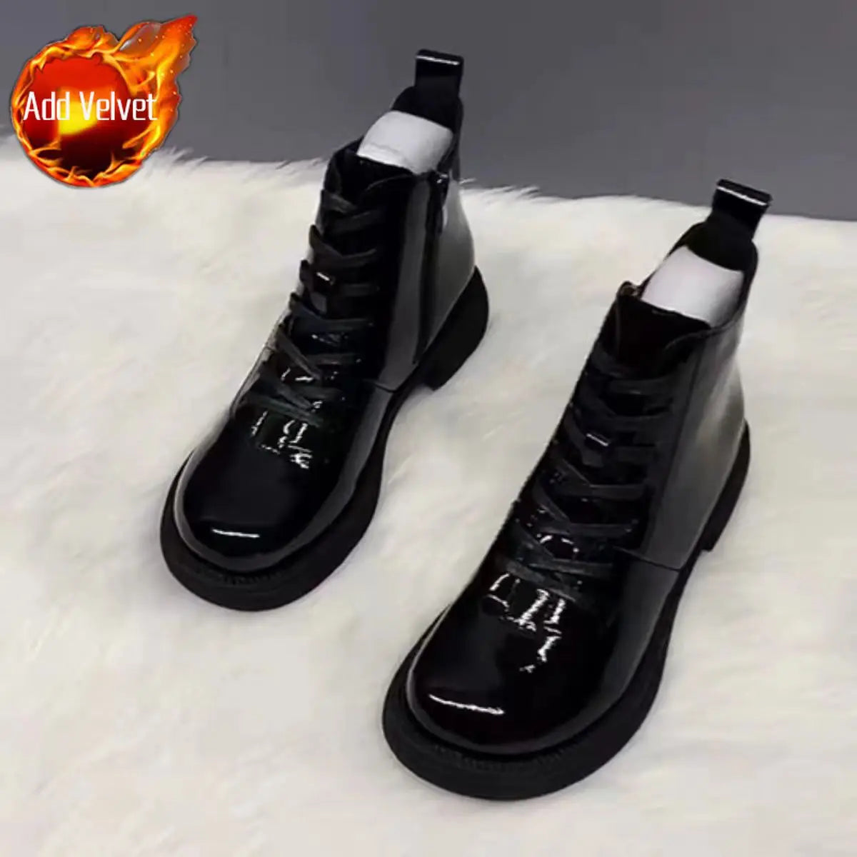 Female Ankle Boots Waterproof Booties Elegant 