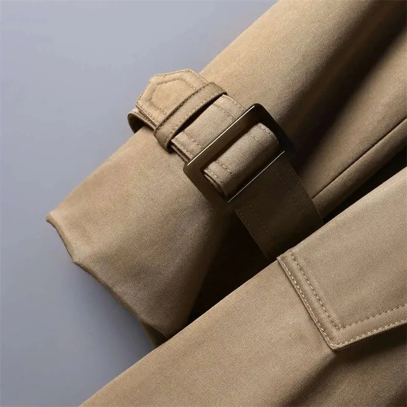 Trench Coat for Women Double Breasted British Trench Coats 