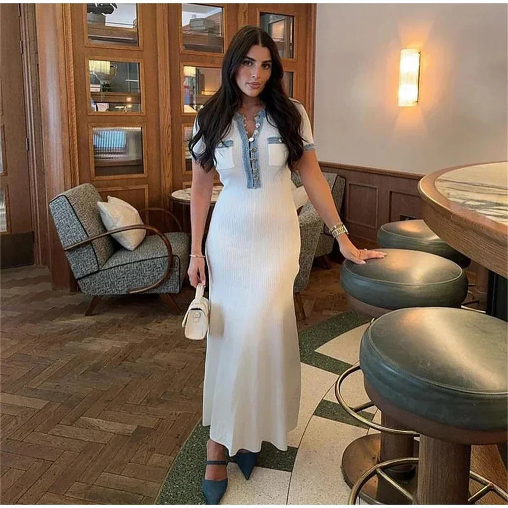 Elegant Maxi Dress Type POLYESTER Fit
