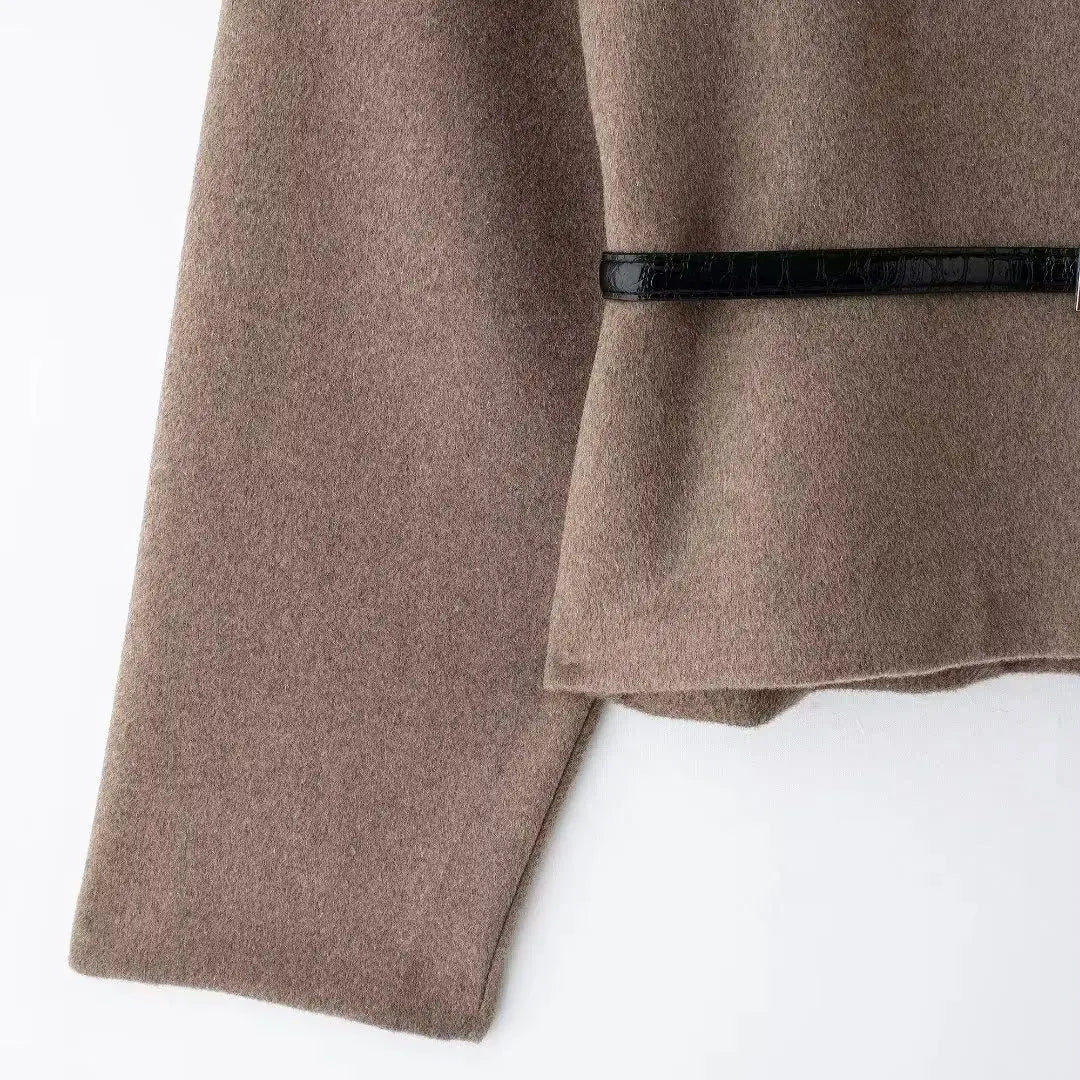 Women's Outerwear 2024 New Fashion With Belt 