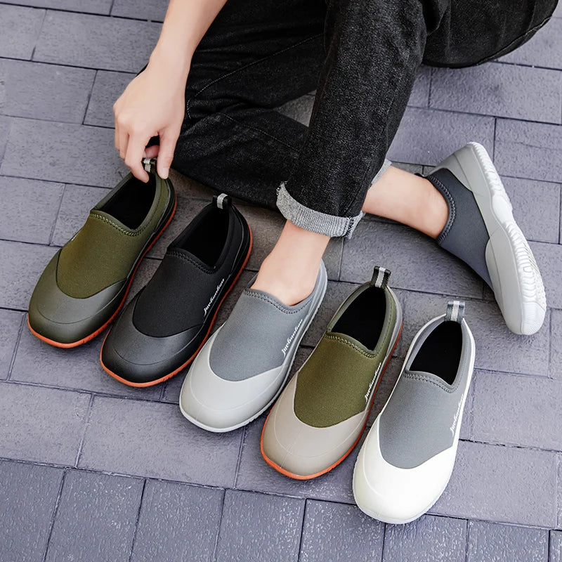Men's Rain Boots for 2025. Lightweight Soft-sole 