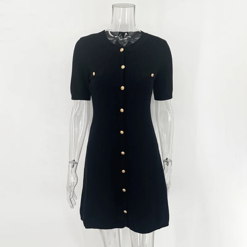 Elegant Mini Dress knee Mini Fabric