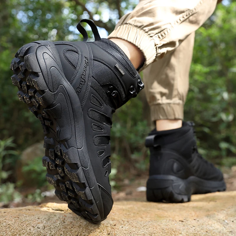 Men Boots 2025 New Platform Boots Outdoor Waterproof 