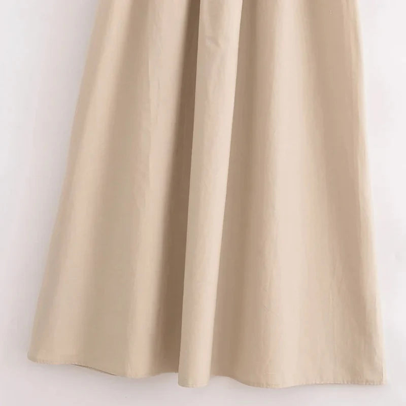 Elegant Long Spring Dress Weaving