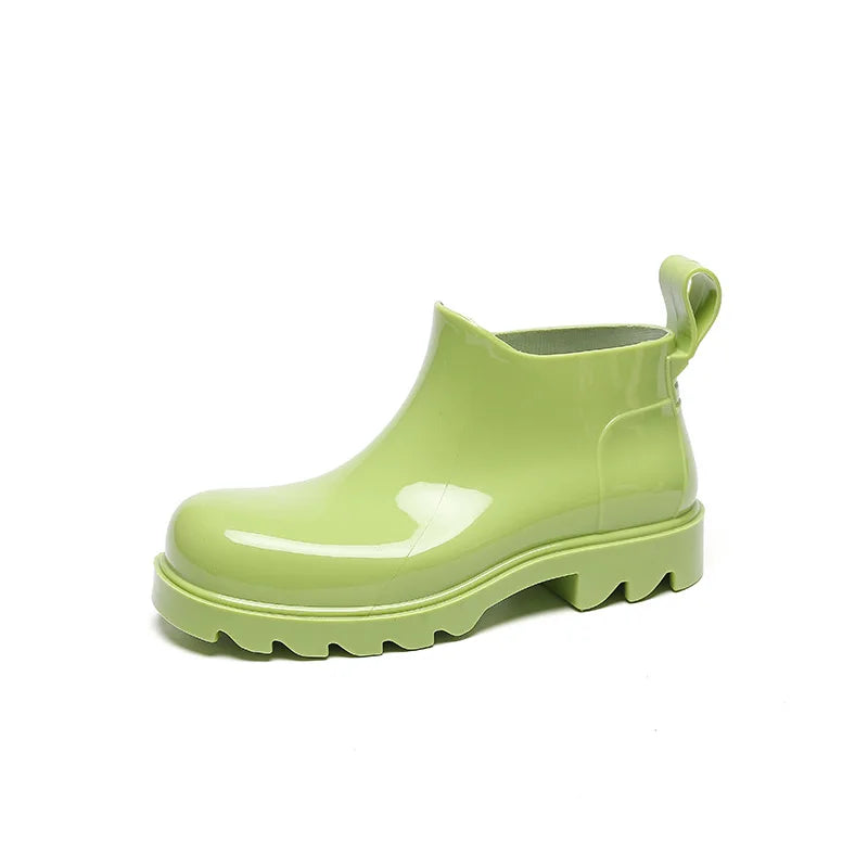 Fashion Women Waterproof Rain Boots Female Ankle Boots