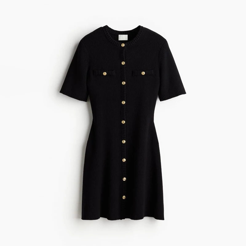 Elegant Mini Dress knee Mini Fabric