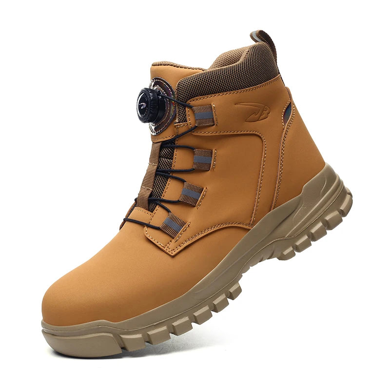 Waterproof Safety Boots Men Indestructible Steel Toe
