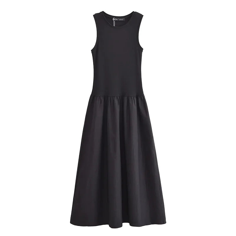 Elegant Long Spring Dress Weaving