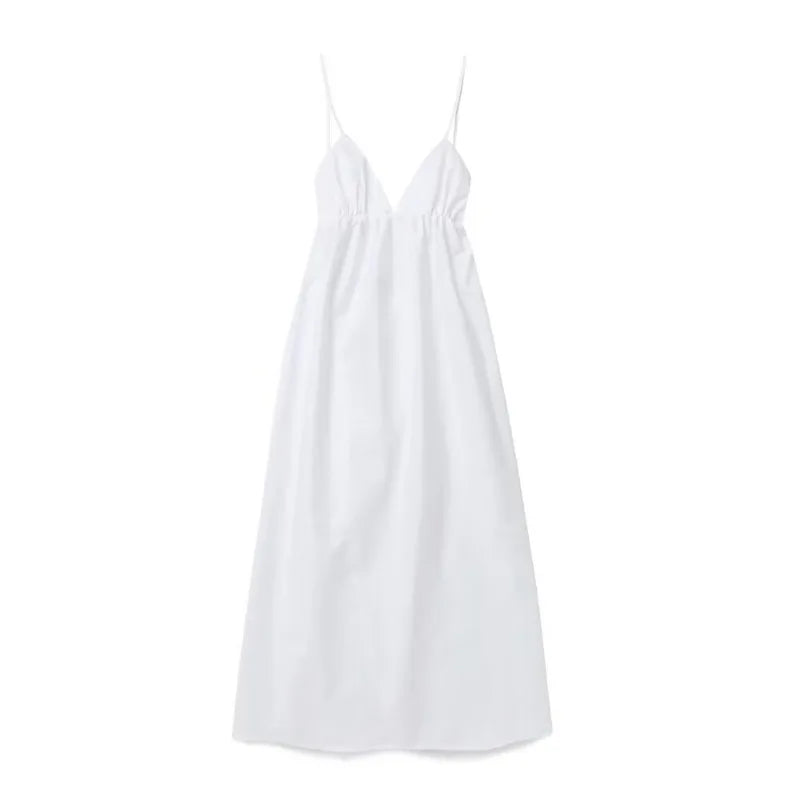 Dress Waistband V Neck Length Ankle-length Fit