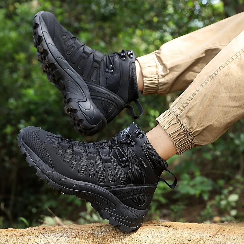 Men Boots 2025 New Platform Boots Outdoor Waterproof 