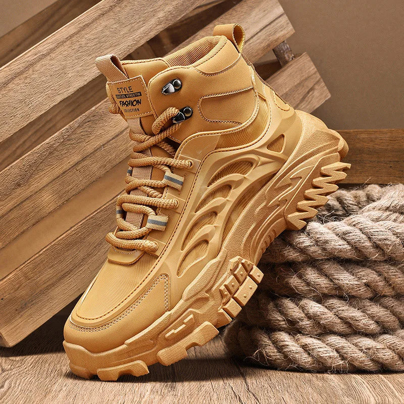 Men's Boots Outdoor Waterproof Men Ankle Boots Men Platform 