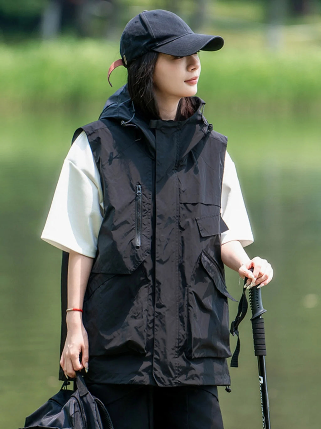 Breathable Outdoor Workwear Vest Lightweight Summer 
